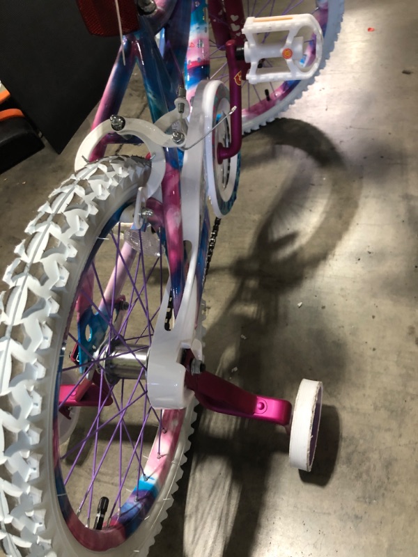 Photo 6 of Dynacraft 18 Inch Girls Sweetheart Bike with Dipped Paint Effect, Pink/Blue