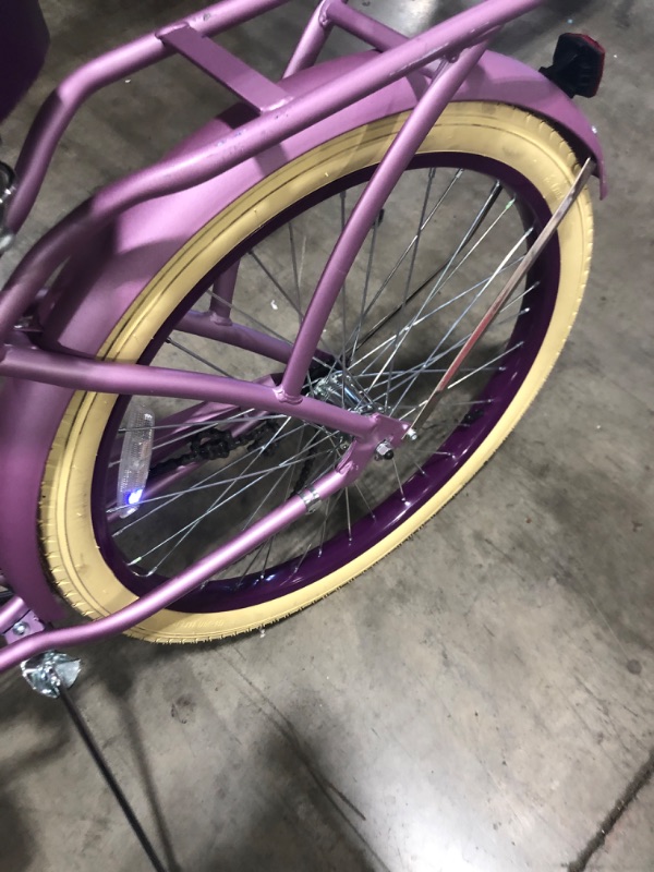 Photo 4 of Huffy 24" nel Lusso Girls' Cruiser Bike, Purple