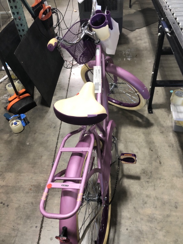 Photo 5 of Huffy 24" nel Lusso Girls' Cruiser Bike, Purple