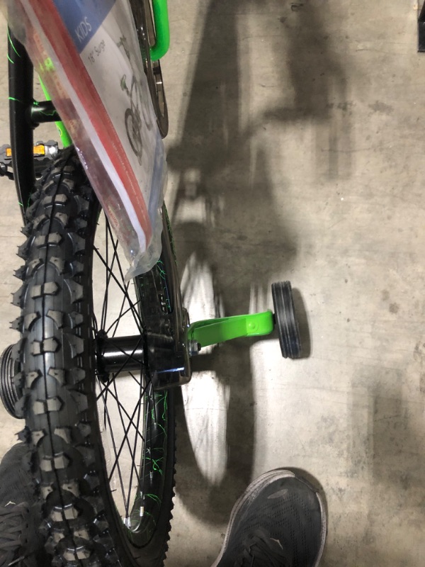 Photo 4 of Next 18" Surge Boys BMX Bike, Black/Green