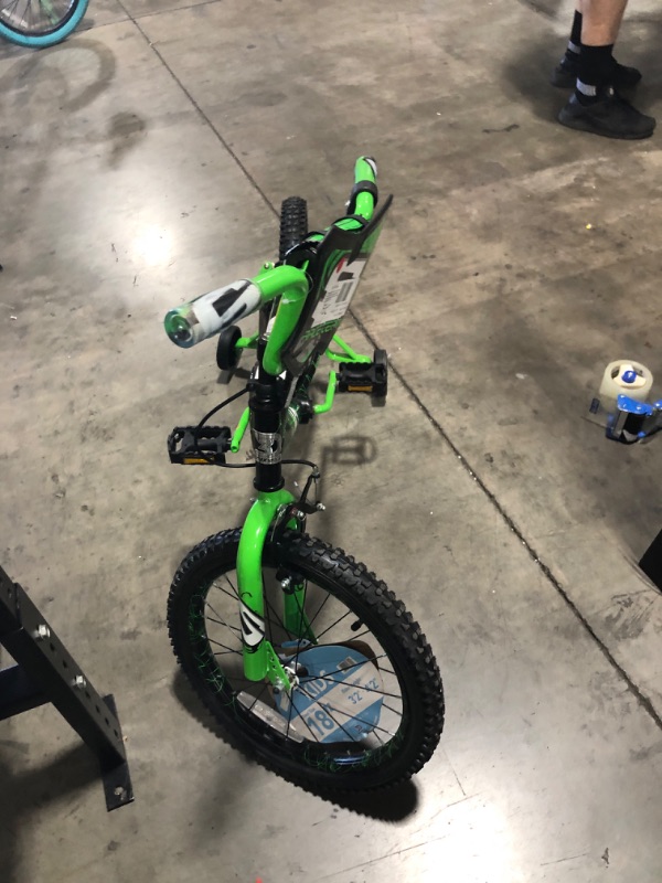 Photo 2 of Next 18" Surge Boys BMX Bike, Black/Green