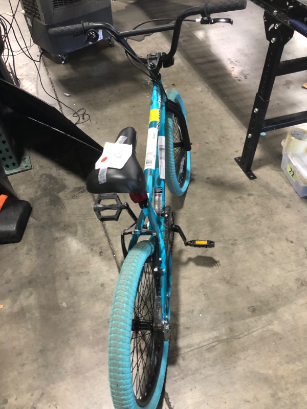 Photo 5 of Kent 20 in. Incognito Girl's BMX Bike, Turquoise Blue Camouflage