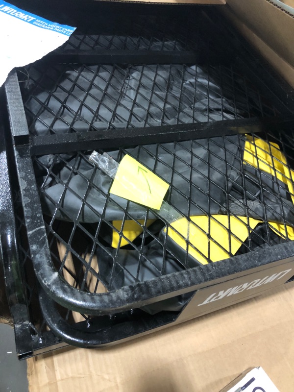 Photo 2 of LWTURMRT Roof Rack Basket with Car Roof Cargo Carrier Use General Size from 64"(L) X39(W) X6(H) to 44(L) X39(W) X6(H),Roof Rasket 200LB Heavy Holder Thickened Material L-top of car