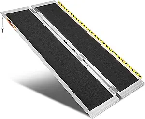 Photo 1 of ORFORD Non Skid Wheelchair Ramp 6FT, Threshold Ramp with an Applied Slip-Resistant Surface, Portable Aluminum Foldable Mobility Scooter Ramp, for Home, Steps, Stairs, Doorways, Curbs Non-Skid 6FT