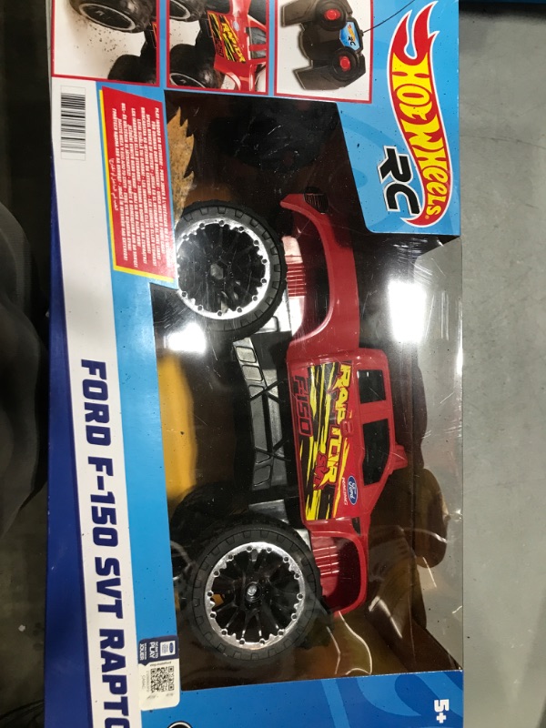 Photo 2 of ?Hot Wheels Remote Control Truck, Red Ford F-150 RC Vehicle With Full-Function Remote Control, Large Wheels & High-Performance Engine, 2.4 GHz With Range of 65 Feet HW FORD TRUCK RC