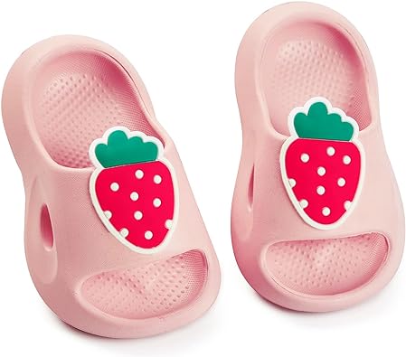 Photo 1 of Drecage Toddler Slide Sandal Boys Girls Non-Slip Cloud Slippers Kids Beach Shower Bathroom Water Shoes
