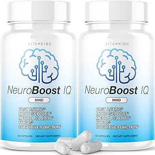 Photo 1 of (2 Pack) Neuro Boost IQ Supplement Brain Pills Mind Ben Carson Neurobooster Neuroboostiq (120 Capsules)