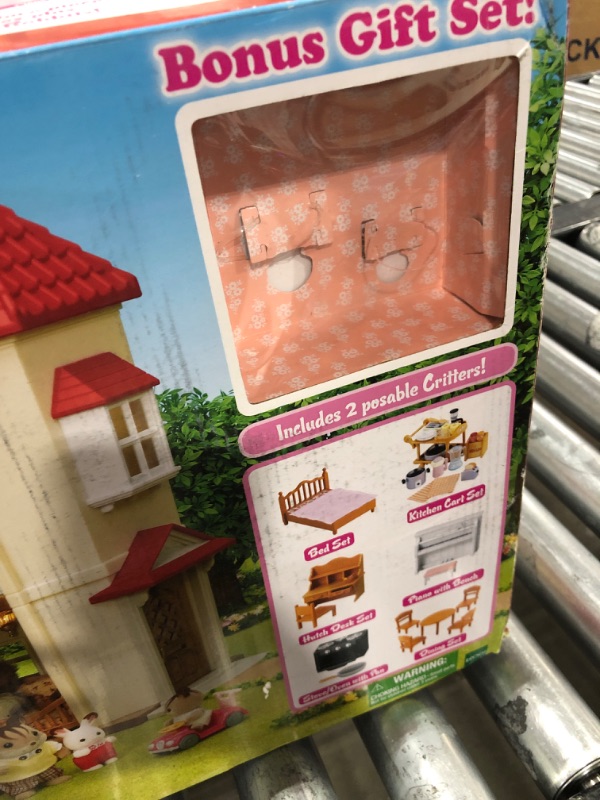 Photo 3 of Calico Critters Red Roof Country Home Gift set, Cottage