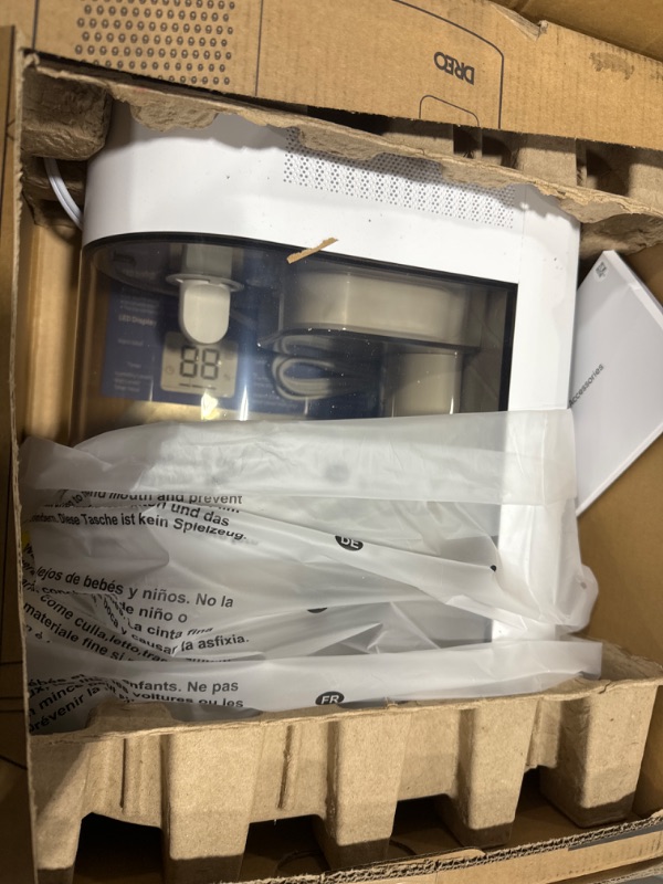 Photo 1 of Dreo Cool & Warm Mist Humidifier, 6L Tank, Top Fill Humidifier for Plants, Baby, Indoor, Humidifier for Bedroom with Precise Humidity Sensor, 60Hrs Routime, Indicator Light, Dual-aromapad Tray, HM713 White Standard