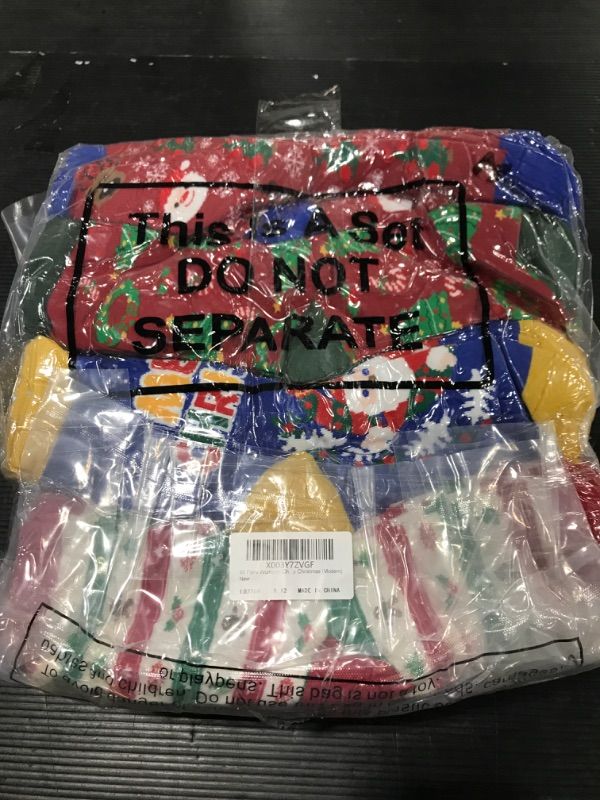 Photo 1 of 60 Pairs Christmas Holiday Socks Bulk for Women Men Novelty Santa Claus
