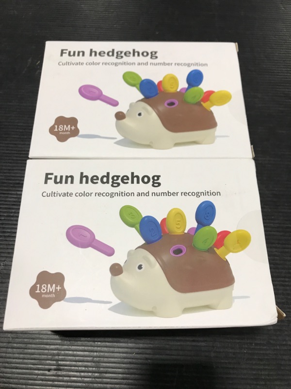 Photo 1 of 2 Pack Baby Toys for 1 Year Old Boy Girl,Toddler Toys Fine Motor Skills Games Counting and Sorting,Kids Educational Learning Toys for 1 2 3 Year Old Girls Boys,Toys for Toddlers 1-3 Birthday Gift Outdoor Brown