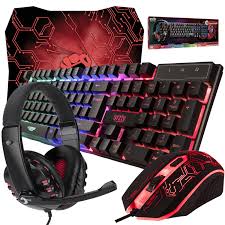 Photo 1 of Gaming Keyboard, Mouse and Gaming Headset, Wired LED RGB Backlight Bundle for PC Gamers and Xbox and PS4 Users - 3 in 1 Edition Hornet RX-250
