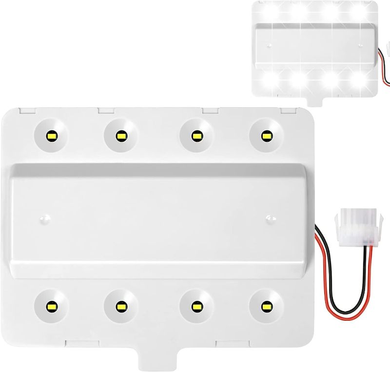Photo 1 of W11043011 Refrigerator LED Light Module W10866538 AP6047972 PS12070396 Compatible with Whirlpool Amana Ikea Kenmore Maytag Fridge Light Replacement
