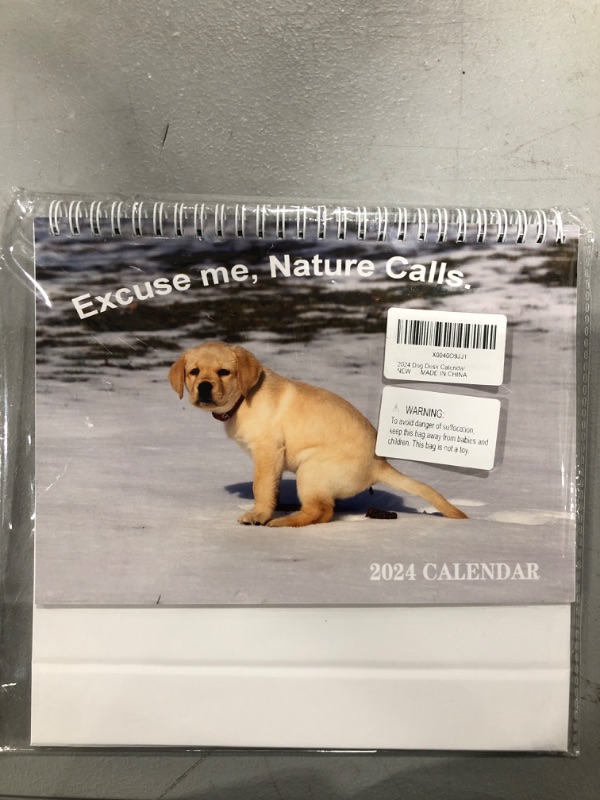 Photo 1 of 2024 Dog Desk Calender