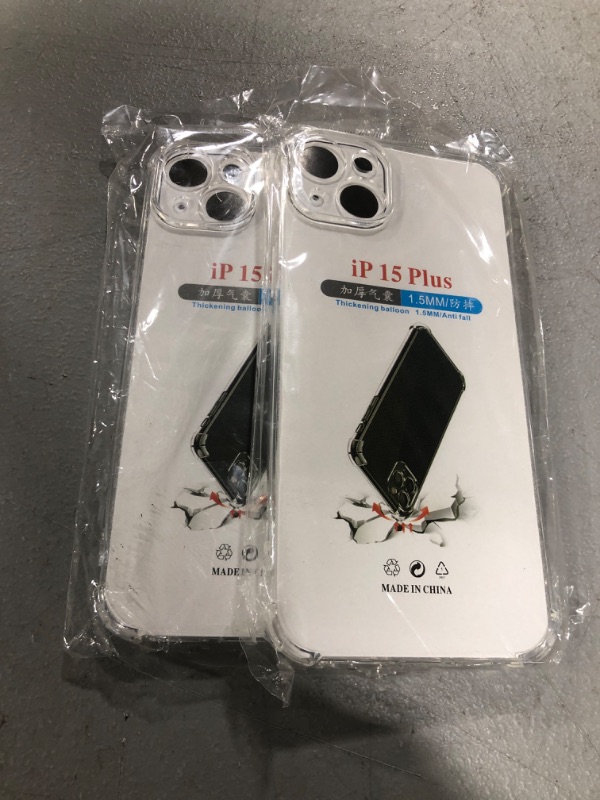 Photo 2 of 2 Pack Clear IPhone 15 Plus Cases