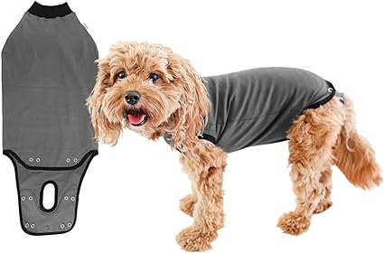 Photo 1 of BellyGuard - Dog Recovery Suit, Post Surgery Dog Onesie for Male and Female Dogs, Comfortable Cone Alternative for Large and Small Dogs, Soft Cotton Covers Wound, Stitches. Patented Easy Potty System.
