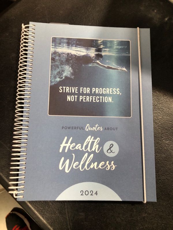 Photo 1 of Burde Captions Health & Wellness Planner 2024 | Weekly & Daily Planner - A5 Yearly Organizer | Start date 2023-12-11 End date 2025-02-02 | Inspirational quotes & pictures