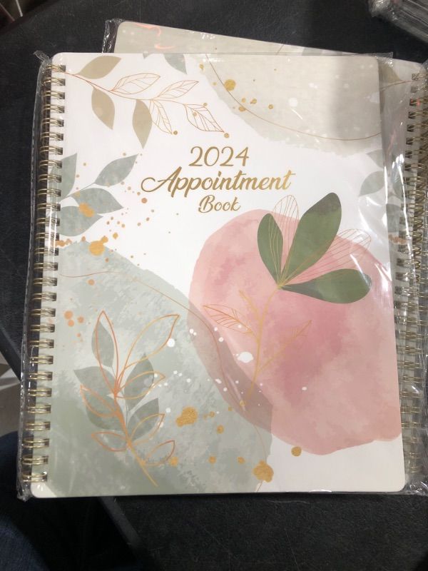 Photo 2 of 2024 Appointment Book/Planner - Appointment Book/Planner 2024, Jan. 2024 - Dec. 2024, 8" x 10", 2024 Daily Hourly Planner with 30-Minute Interval, Flexible Cover, Lay-Flat - Perfect Time Management