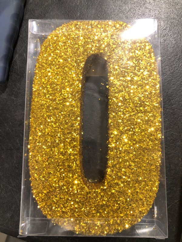 Photo 2 of Eploger Gold Glitter Numbers Sign 0 Birthday Decorations, Birthday Party Centerpieces for Table Decorations,Anniversary Birthday Table Toppers(7.8 Inch)