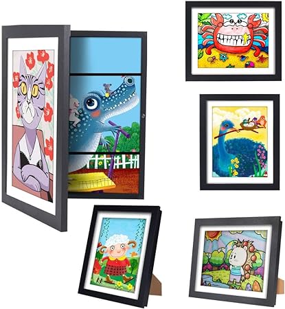Photo 1 of [2-Pack] Kids Artwork Frames Changeable,10x12.5 - IN Children Art Projects Kids Art Frames Front Opening Picture Frames for Home Decor, up to 150 Pcs of Children's Artwork Craft Storage Hanging Wall