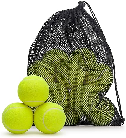 Photo 1 of 12 Pack Tennis Balls, Advanced Pressure Training Tennis Balls Practice Balls, Tennis Balls for Dogs, Thickened Tennis with Mesh Bag for Transport, Beginner Exercise Ball, Durable High Elastic
