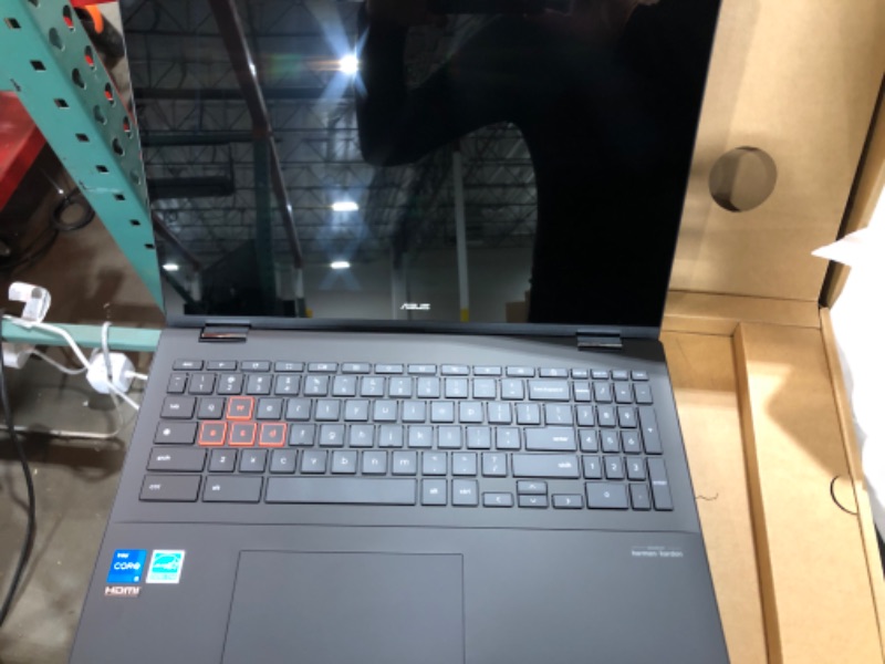 Photo 5 of ASUS C424MA-AS48F Chromebook C424, 14.0" 180 Degree FHD NanoEdge Display, Intel Dual Core Celeron Processor, 4GB LPDDR4 RAM, 128GB Storage, Silver Color, C424MA-AS48F Celeron | 4GB | 128GB