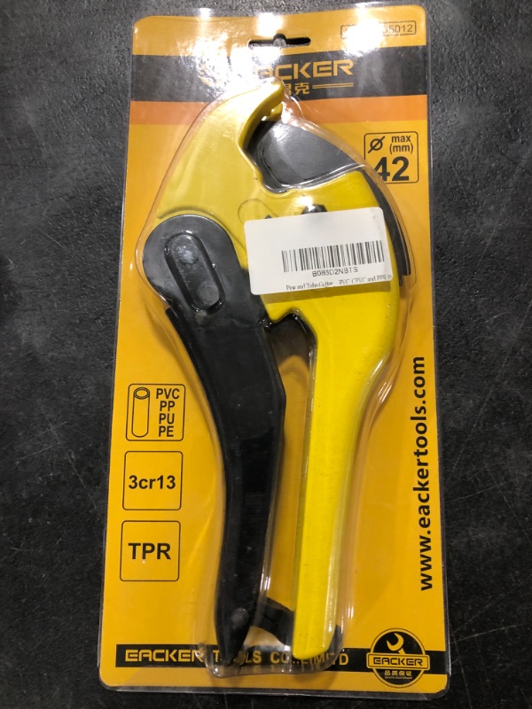 Photo 1 of Pipe and Tube Cutter, Ratcheting Hose Cutter One-hand Fast Pipe Cutting Tool with Ratchet Drive for Cutting less than 1-1/4" PEX,PVC,CPVC and PPR Pipe