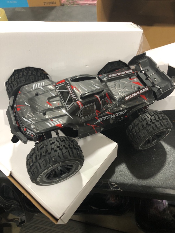 Photo 2 of 1:14 4WD Brushless Fast RC Cars for Adults, Max46mph Hobby Grade Electric Racing Buggy, Oil-Filled Shocks, AWD Offroad Remote Control Car with 2 3S Batteries, Super Fast RC Truck