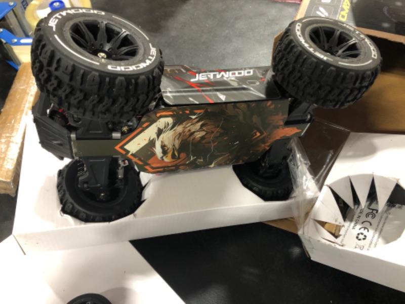 Photo 3 of 1:14 4WD Brushless Fast RC Cars for Adults, Max46mph Hobby Grade Electric Racing Buggy, Oil-Filled Shocks, AWD Offroad Remote Control Car with 2 3S Batteries, Super Fast RC Truck