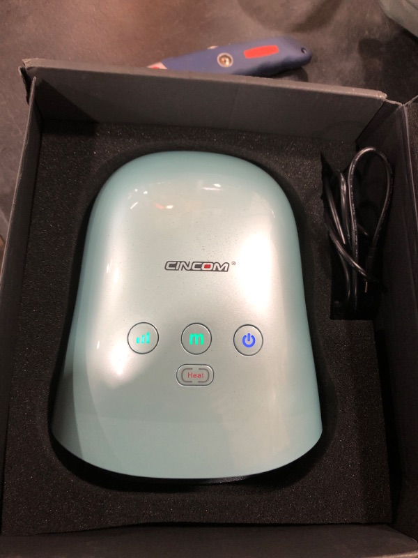 Photo 2 of Cordless Hand Massager CINCOM Mothers Day Gifts - Cordless Hand Massager with Heat and Compression for Arthritis and Carpal Tunnel(FSA or HSA Eligible) (Blue)
