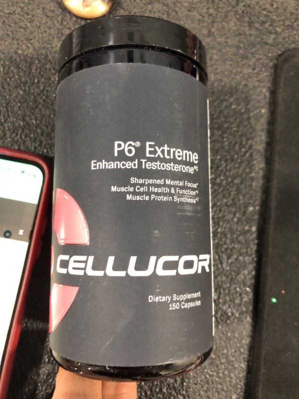 Photo 2 of Cellucor P6 Ultimate - Enhanced Support for Men | Supports Muscle Growth & Strength | Natural Support Supplement with PeakATP, PeptiStrong, LJ100, elevATP, DIM, & SenActiv - 150 Capsules
