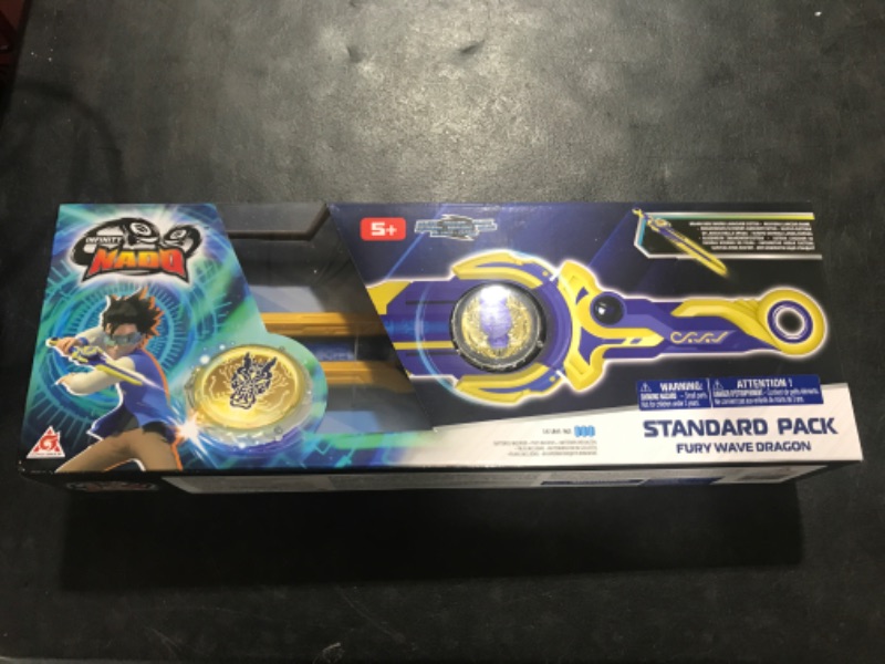 Photo 2 of Infinity Nado Battling Top Burst Gyro Toy, Spinning Top w/Sword Launcher, Battle Game Set Toys for 5 6 7 8 9 10 Years Old Boys Girls, Gifts for Boys Girls Kids - Fury Wave Dragon Blue