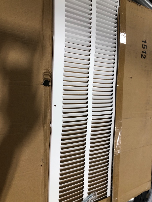 Photo 2 of 16" x 26" Return Air Grille - Sidewall and Ceiling - HVAC Vent Duct Cover Diffuser - [White] [Outer Dimensions: 17.75w X 27.75"h] 16 x 26 White