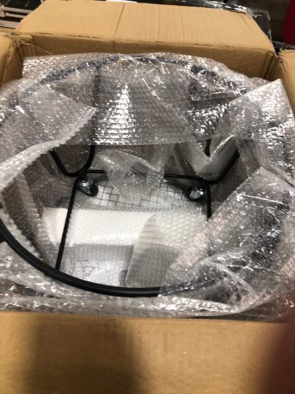 Photo 1 of CosmoLiving by Cosmopolitan Metal Deep Set Metal Mesh Laundry Basket Storage Cart with Wheels, 17" x 17" x 25", Black Black 17" x 17" x 25"