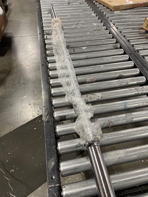 Photo 3 of  7-Foot Solid Chrome Barbell Weights Lifting Power Lifting 