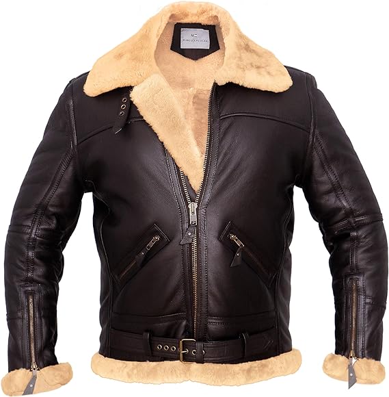 Photo 1 of B3 Bomber Jacket Aviator Real Shearling B3 Bomber Jacket Winter