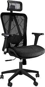 Photo 1 of TICONN Big & Tall Ergonomic Office Chair, Home Office Desk Chairs with Wheels, Adjustable Headrest, 3D Adjustable Arm Rest, Lumbar Support (Black)