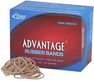 Photo 1 of Alliance Rubber 26129 Advantage Rubber Bands Size #12, 1/4 lb Box Contains Approx. 625 Bands (1 3/4" x 1/16", Natural Crepe) 1/4 Pound 1 3/4 x 1/16 inches PACK 2 