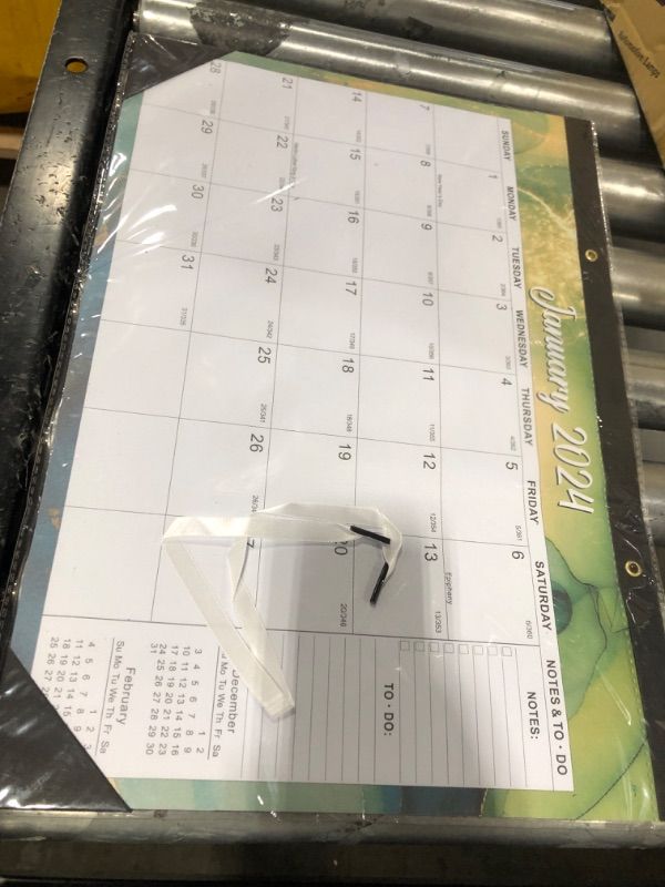 Photo 2 of 2024 Desk Calendar - Large Calendar 2024, January 2024 - June 2025, 17" x 12", 18 Monthly Desk/Wall Calendar 2-in-1, Thick Paper with Corner Protectors, Large Ruled Blocks, To-Do List, 2024 Calendar