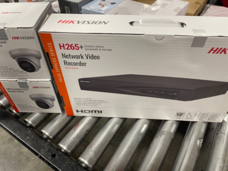 Photo 4 of Hikvision 4K Value Express Kits - Camera, Network Video Recorder - 2560 x 1440 Camera Resolution - 98.43 ft Night Vision Support - HDMI - TAA Compliance