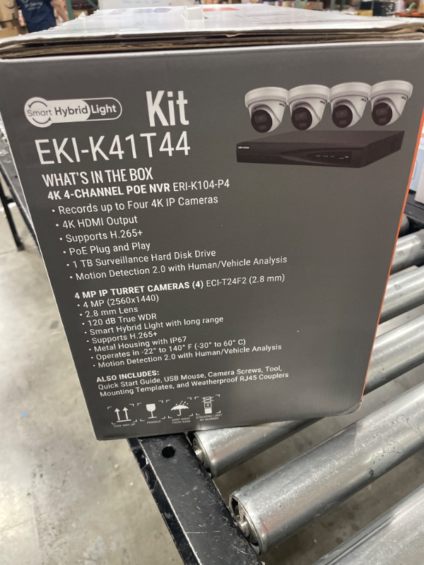 Photo 3 of Hikvision 4K Value Express Kits - Camera, Network Video Recorder - 2560 x 1440 Camera Resolution - 98.43 ft Night Vision Support - HDMI - TAA Compliance