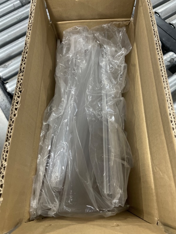 Photo 1 of 4 Pcs Acrylic Sign Holder 8.5 x 11 Inch with Business Card Holder Vertical Double Sided Display Stand Clear Table Flyer Holder Desktop Menu Holder Acrylic Frames for Picture Paper Restaurants Office