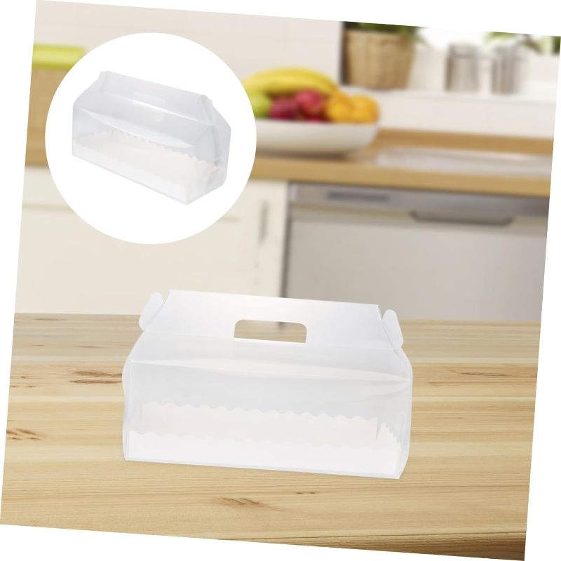 Photo 1 of  Portable Container Charcuterie Cups Charcuterie Boxes with Clear Charcuterie Dome Containers Sandwich Containers Party Disposable Paper Cups Hot Dog Holder Sandwich Box Cake