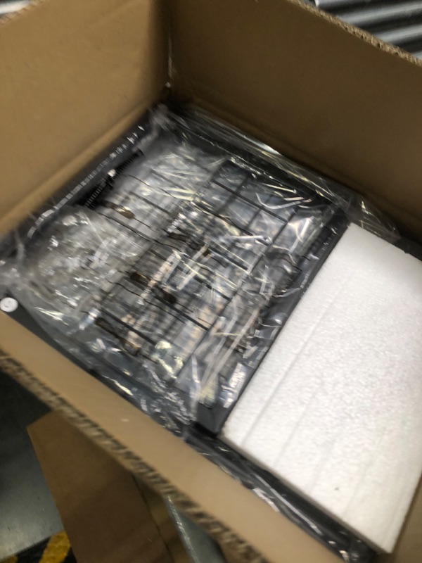 Photo 1 of X-cosrack Side Table, Industrial Retro End Table Nightstand Storage Shelf for Living Room Bedroom Kitchen Family and Office,Small Table for Small Spaces(Rustic Brown & Black)