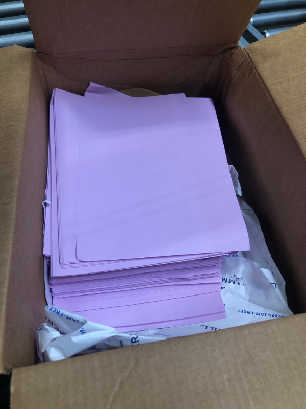 Photo 1 of Hammermill Colored Paper, 20 lb Lilac Printer Paper, 8.5 x 11-1 Ream (500 Sheets) - Made in the USA, Pastel Paper, 102269C Letter (8.5x11) 1 Ream | 500 Sheets Lilac