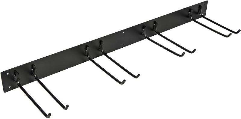 Photo 1 of ***SIMILAR ITEM*** Garage Garden Tool Organizer Wall Mount, Garage Organization and Storage, Yard Tool Rack, Holds Brooms, Mops, Shovels, Rakes, 4 Tool Hooks, Max Load 200 lbs

