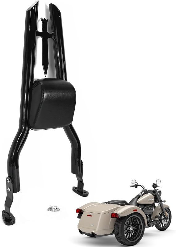 Photo 1 of 27" Black Sissy Bar Pad For Harley Davidson FLRT Freewheeler/Road Glide 3 FLTRT 2015 2016 2017 2018 2019 2020 2021 2022 2023 2024