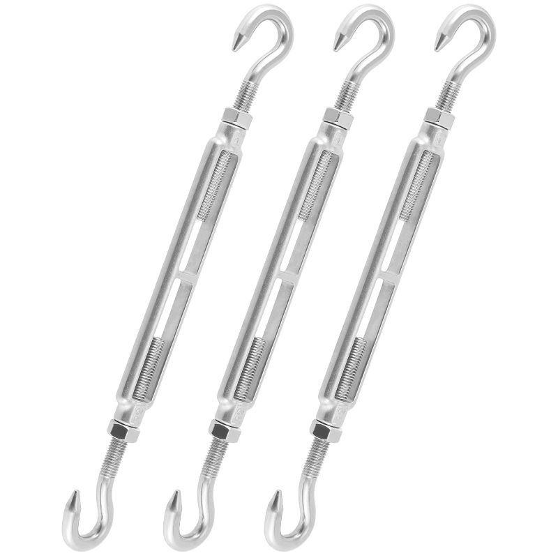 Photo 1 of 3 Pack M12 Stainless Steel Hook & Hook Turnbuckle, Heavy Duty Hook