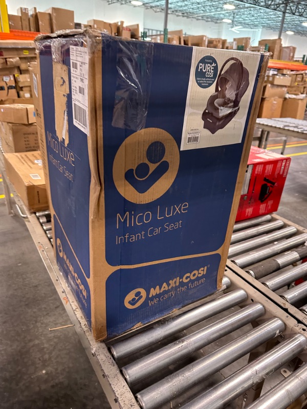 Photo 2 of Maxi-Cosi Maxi-Cosi Mico Luxe Infant Car Seat, Rear-Facing for Babies from 4–30 lbs and up to 32”, Stone Glow