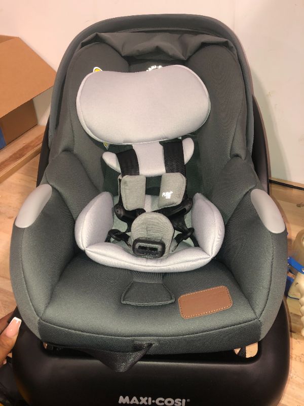 Photo 5 of Maxi-Cosi Maxi-Cosi Mico Luxe Infant Car Seat, Rear-Facing for Babies from 4–30 lbs and up to 32”, Stone Glow